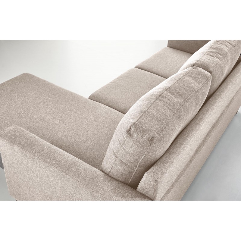 GERSON sofa z podnóżkiem, beżowy
