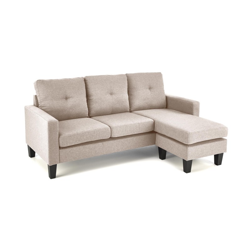 GERSON sofa z podnóżkiem, beżowy