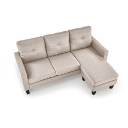 GERSON sofa z podnóżkiem, beżowy