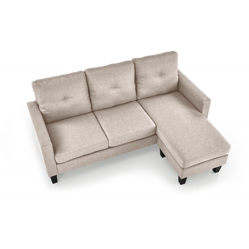 GERSON sofa z podnóżkiem, beżowy