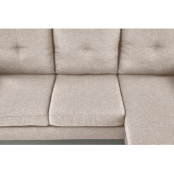 GERSON sofa z podnóżkiem, beżowy