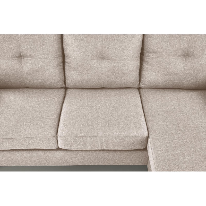 GERSON sofa z podnóżkiem, beżowy