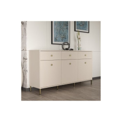 Komoda 168,4cm Salvatrice Meble Forte piaskowy/złote nogi