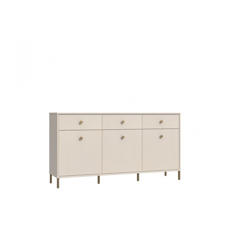 Komoda 168,4cm Salvatrice Meble Forte piaskowy/złote nogi
