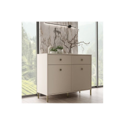 Komoda 113,7cm Salvatrice Meble Forte piaskowy/złote nogi