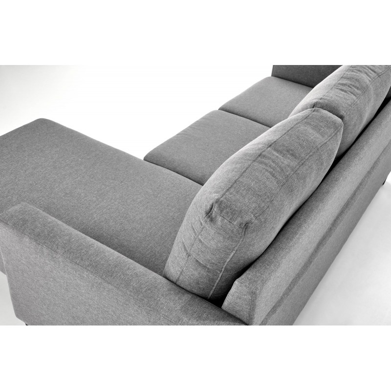 GERSON sofa z podnóżkiem popielaty