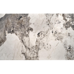 FERNANDO stół rozkładany, blat - biały marmur, nogi - czarny