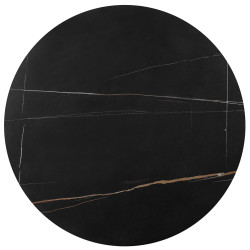 FATIMA zestaw 2 ław, czarny marmur / złoty FATIMA zestaw 2 ław, czarny marmur / złoty