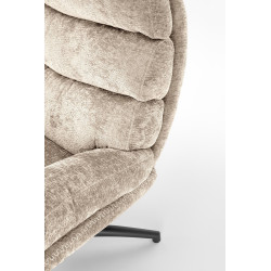 DARIO fotel wypoczynkowy z podnóżkiem oraz z funkcją kołyski, beżowy