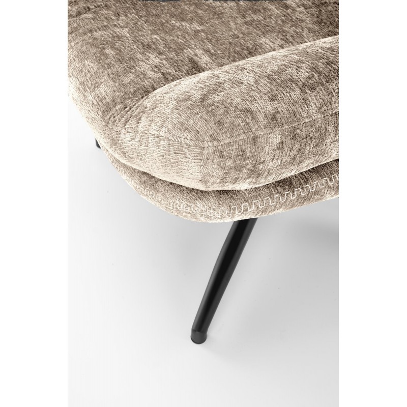 DARIO fotel wypoczynkowy z podnóżkiem oraz z funkcją kołyski, beżowy