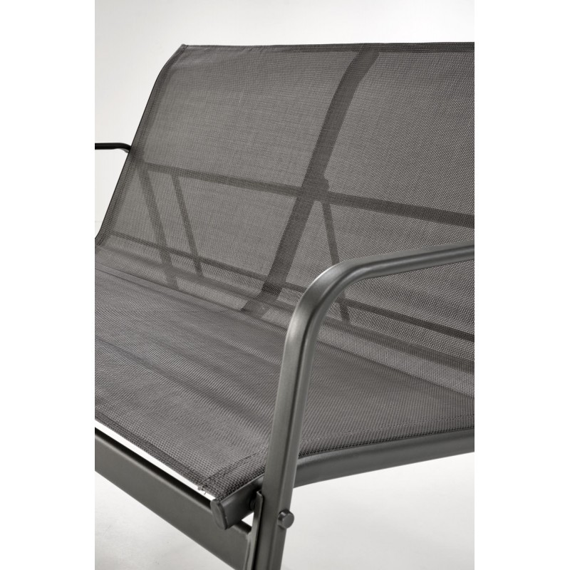 CONOR zestaw ogrodowy ( sofa + fotel 2x + ława ), ciemny popiel / jasny popiel