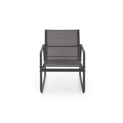 CONOR zestaw ogrodowy ( sofa + fotel 2x + ława ), ciemny popiel / jasny popiel