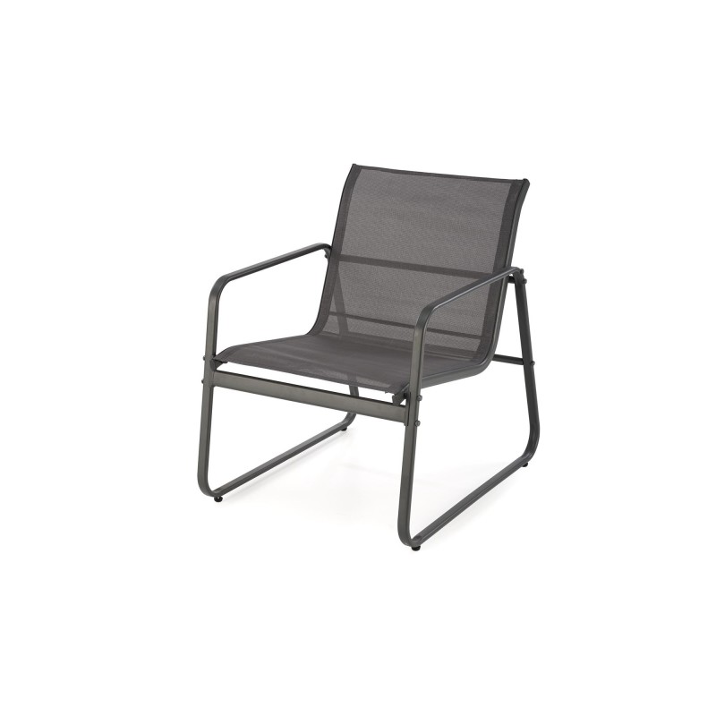 CONOR zestaw ogrodowy ( sofa + fotel 2x + ława ), ciemny popiel / jasny popiel