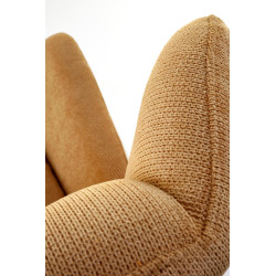 BYRON fotel wypoczynkowy musztardowy