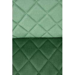 Krzesło tapicerowane Porto zielony/czarne nogi