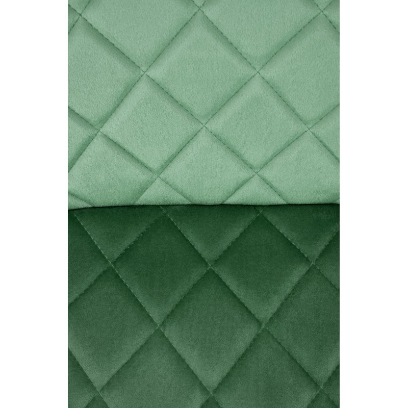 Krzesło tapicerowane Porto zielony/czarne nogi