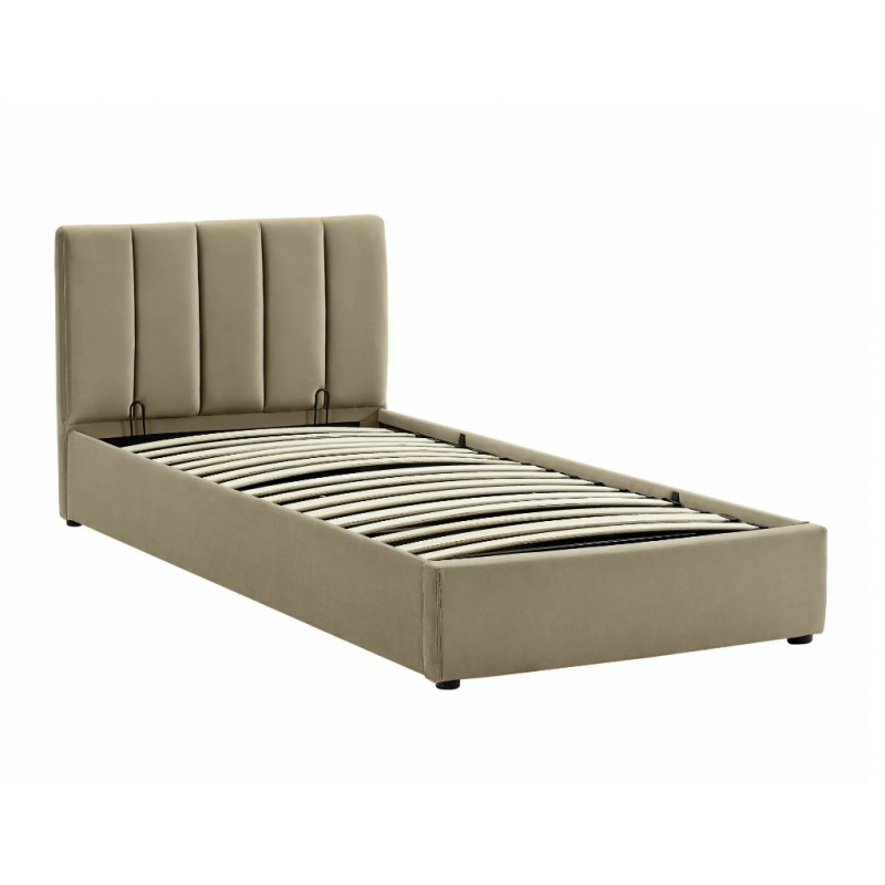 ŁÓŻKO MONTREAL VELVET 90X200 KOLOR BEŻ BLUVEL 28