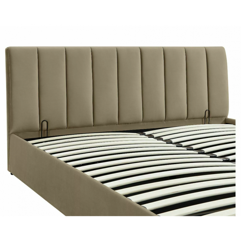 ŁÓŻKO MONTREAL VELVET 140X200 KOLOR BEŻ BLUVEL 28