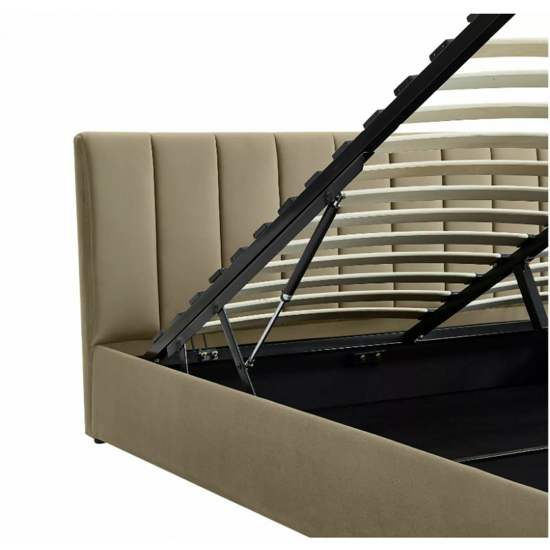 ŁÓŻKO MONTREAL VELVET 160X200 KOLOR BEŻ BLUVEL 28