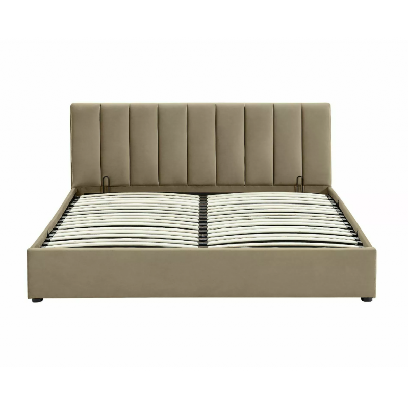 ŁÓŻKO MONTREAL VELVET 160X200 KOLOR BEŻ BLUVEL 28