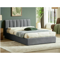 ŁÓŻKO MONTREAL VELVET 160X200 KOLOR SZARY TAP.192