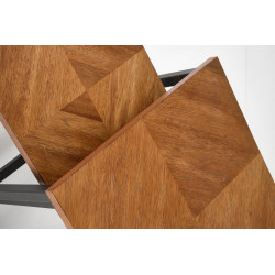 ELZA zestaw 2 ław, orzechowy / czarny ELZA zestaw 2 ław, orzechowy / czarny