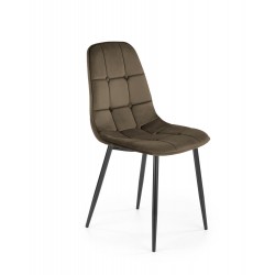 K417 krzesło brązowy velvet