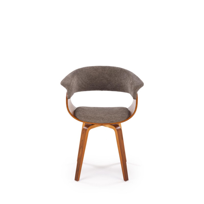 Krzesło z giętego drewna Venus popielaty/orzechowy