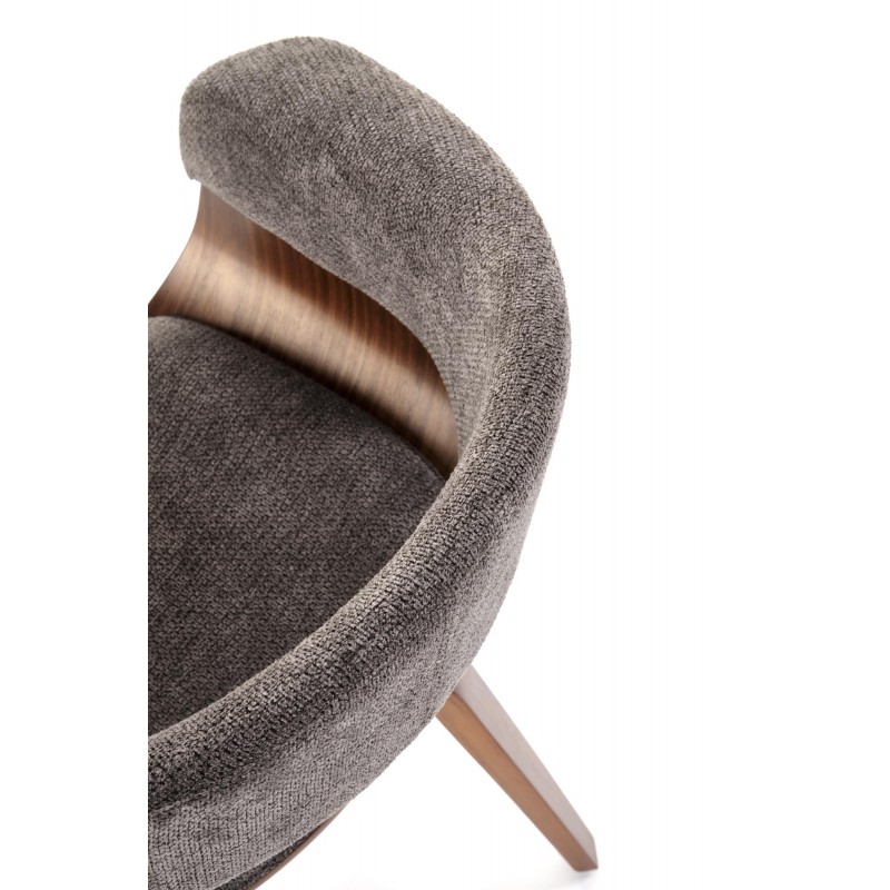 Krzesło z giętego drewna Venus popielaty/orzechowy