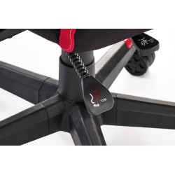 NITRO 2 fotel gabinetowy tkanina, czerwony / czarny NITRO 2 fotel gabinetowy tkanina, czerwony / czarny