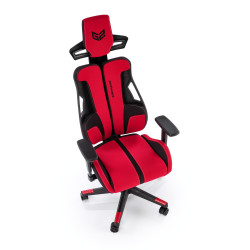 NITRO 2 fotel gabinetowy tkanina, czerwony / czarny NITRO 2 fotel gabinetowy tkanina, czerwony / czarny