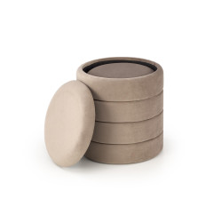 PACHO zestaw 2 puf, beżowy PACHO zestaw 2 puf, beżowy