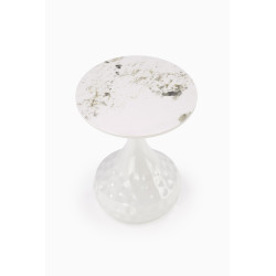 VERDE  ława biały marmur / biały VERDE  ława biały marmur / biały