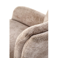 Krzesło obrotowe Funchal beżowy/czarne nogi Krzesło obrotowe Funchal beżowy/czarne nogi