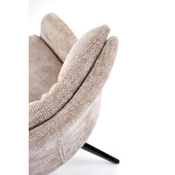 Krzesło obrotowe Funchal beżowy/czarne nogi Krzesło obrotowe Funchal beżowy/czarne nogi