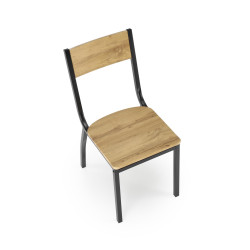 MILTON zestaw stół + 4 krzesła, naturalny / czarny MILTON zestaw stół + 4 krzesła, naturalny / czarny