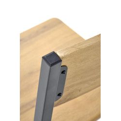 MILTON zestaw stół + 4 krzesła, naturalny / czarny MILTON zestaw stół + 4 krzesła, naturalny / czarny