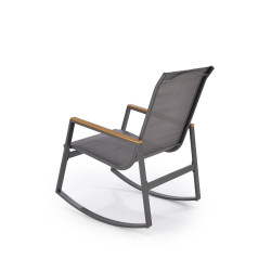 Krzesło bujane ogrodowe Zlatan ciemny popiel Krzesło bujane ogrodowe Zlatan ciemny popiel