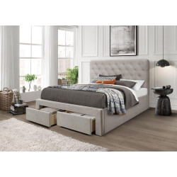 MARISOL 160 cm łóżko beżowy MARISOL 160 cm łóżko beżowy