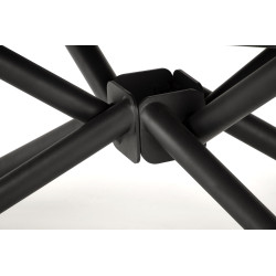 VITORINO stół rozkładany, blat - czarny marmurl, nogi - czarny VITORINO stół rozkładany, blat - czarny marmurl, nogi - czarny