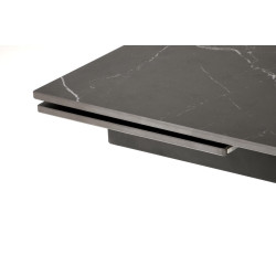 VITORINO stół rozkładany, blat - czarny marmurl, nogi - czarny VITORINO stół rozkładany, blat - czarny marmurl, nogi - czarny