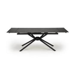 VITORINO stół rozkładany, blat - czarny marmurl, nogi - czarny VITORINO stół rozkładany, blat - czarny marmurl, nogi - czarny