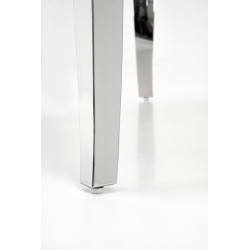 REGINALD stół okrągły blat - biały marmur, nogi - srebrny REGINALD stół okrągły blat - biały marmur, nogi - srebrny