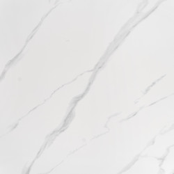 REGINALD stół okrągły blat - biały marmur, nogi - srebrny REGINALD stół okrągły blat - biały marmur, nogi - srebrny