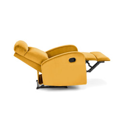 WONDER fotel rozkładany z funkcja kołyski, musztardowy