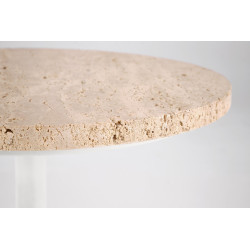 TRAVERSO S ława, trawertyn / biały