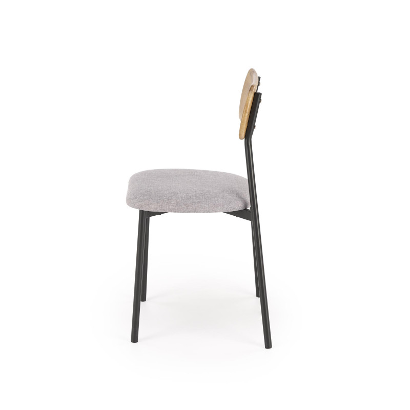 NANDO zestaw stół + 2 krzesła, naturalny / czarny