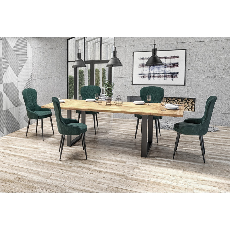 RADUS 160x90 drewno lite - dębowe kolor: dąb naturalny (2p 1szt)