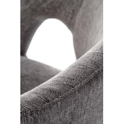 Krzesło obrotowe Aveiro popiel/czarne nogi