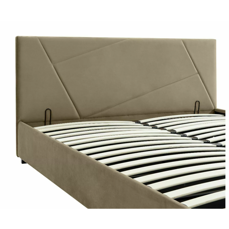 ŁÓŻKO COLUMBIA VELVET 140X200 KOLOR BEŻ BLUVEL 28